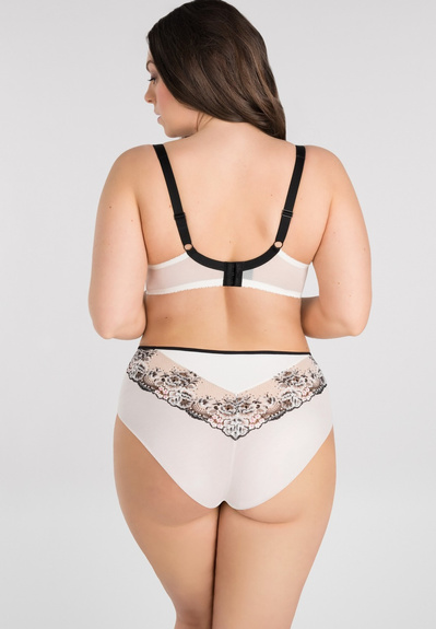 GORSENIA BIUSTONOSZ SOFT K840 BLACK-WHITE - BIAŁY