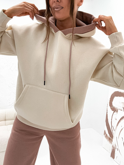 MOON KOMPLET DRES BAWEŁNIANY OCIEPLANY VE102