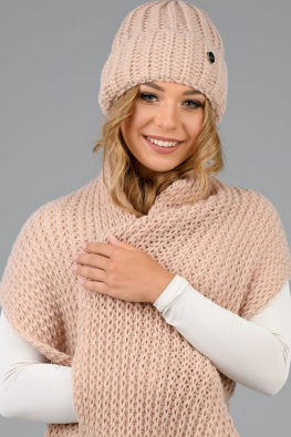 LEMA KOMPLET DAMSKI GRUBY DALIA CZAP+SZAL