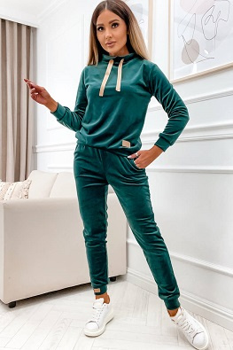 MOON KOMPLET DRES WELUROWY 637