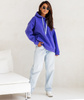 MOON BLUZA DAMSKA 82131 - FIOLETOWY