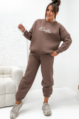 MOON KOMPLET DRES BAWEŁNIANY VE105 OCIEPLANY