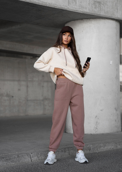 MOON KOMPLET DRES BAWEŁNIANY OCIEPLANY VE102