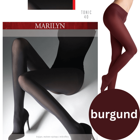 MARILYN RAJSTOPY TONIC 40 - BURGUND
