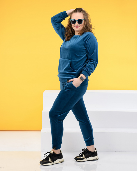 LEMA KOMPLET DRES WELUROWY JUDYTA