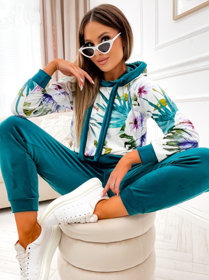 MOON KOMPLET DRES WELUROWY 8156