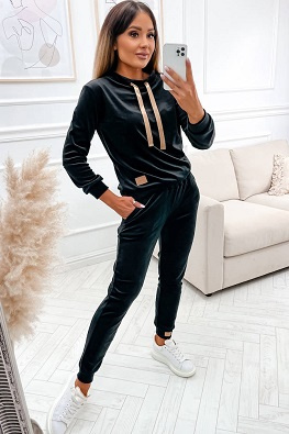 MOON KOMPLET DRES WELUROWY 637