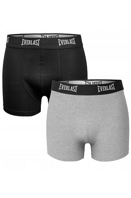 EVERLAST BOKSERKI MĘSKIE 2PAK BM002 - CZARNY/SZARY