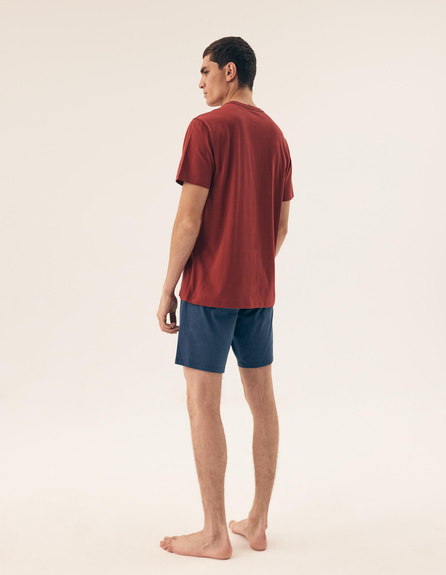 HENDERSON PIŻAMA MĘSKA 42614 SLEEPER - BORDO