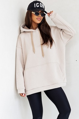 MOON BLUZA DAMSKA 82131 - BEŻOWY