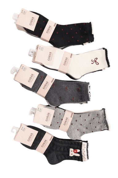 COSAS SKARPETKI DAMSKIE BAWEŁNIANE LM18-380 5PAR