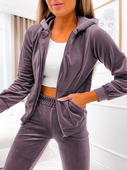 MOON KOMPLET DRES WELUROWY ZAMEK 829