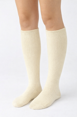 AURA.VIA PODKOLANÓWKI DAMSKIE WEŁNA 2176