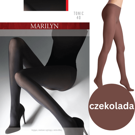 MARILYN RAJSTOPY TONIC 40 - czekolada