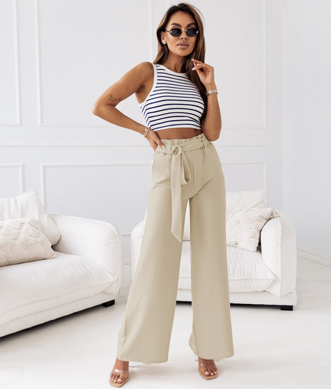 MOON SPODNIE DAMSKIE 8265 - BEŻOWY