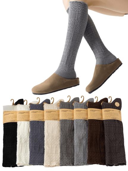 COSAS PODKOLANÓWKI DAMSKIE KASZMIROWE BDP8-99 - krem