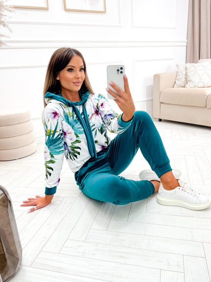 MOON KOMPLET DRES WELUROWY 8156