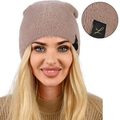 LEMA CZAPKA DAMSKA ALPAKOWA SMERFETKA 1672