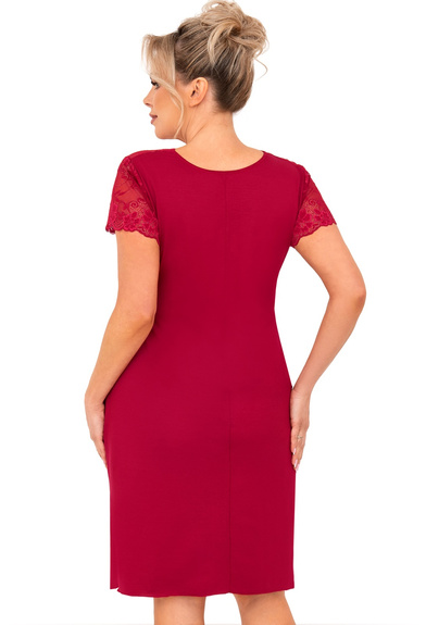 DONNA KOSZULA NOCNA LIVIA PLUS - BURGUND