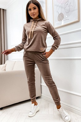 MOON KOMPLET DRES WELUROWY 637