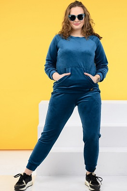 LEMA KOMPLET DRES WELUROWY JUDYTA