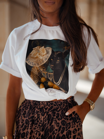 MOON T-SHIRT DAMSKI 0106