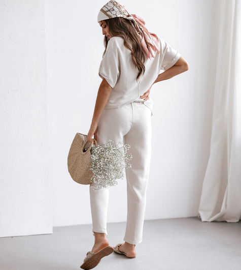 MOON KOMPLET LNIANY VE41 - BEŻOWY