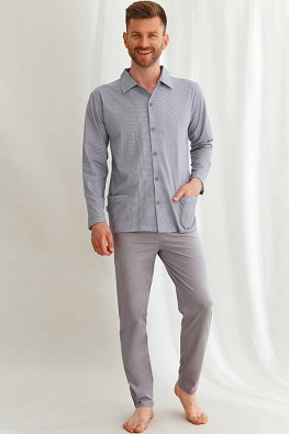 TARO PIŻAMA MĘSKA DŁUGA RICHARD 2637 4XL-6XL